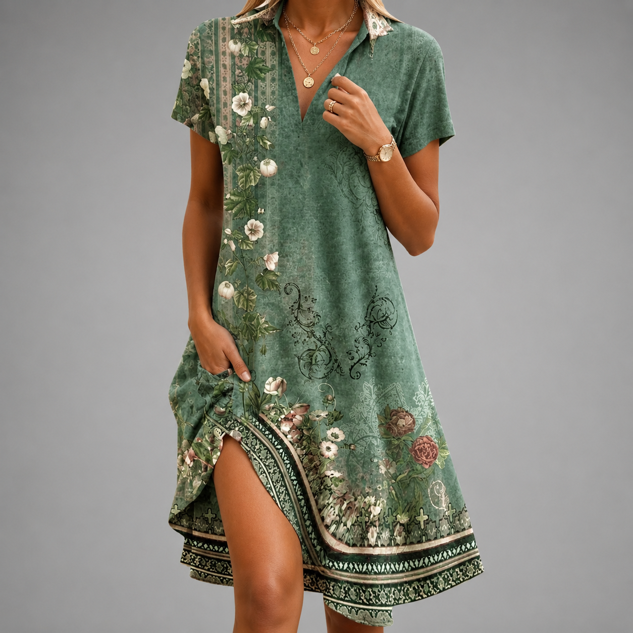 Moira™ Lightweight Comfort Midi Dress