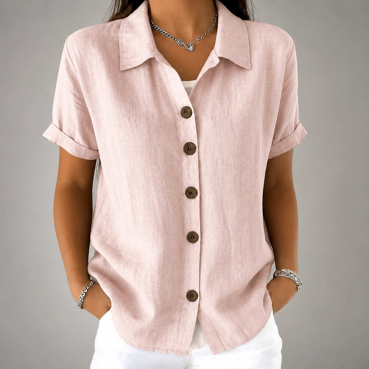 Verena™ | Everyday Button-Up Blouse