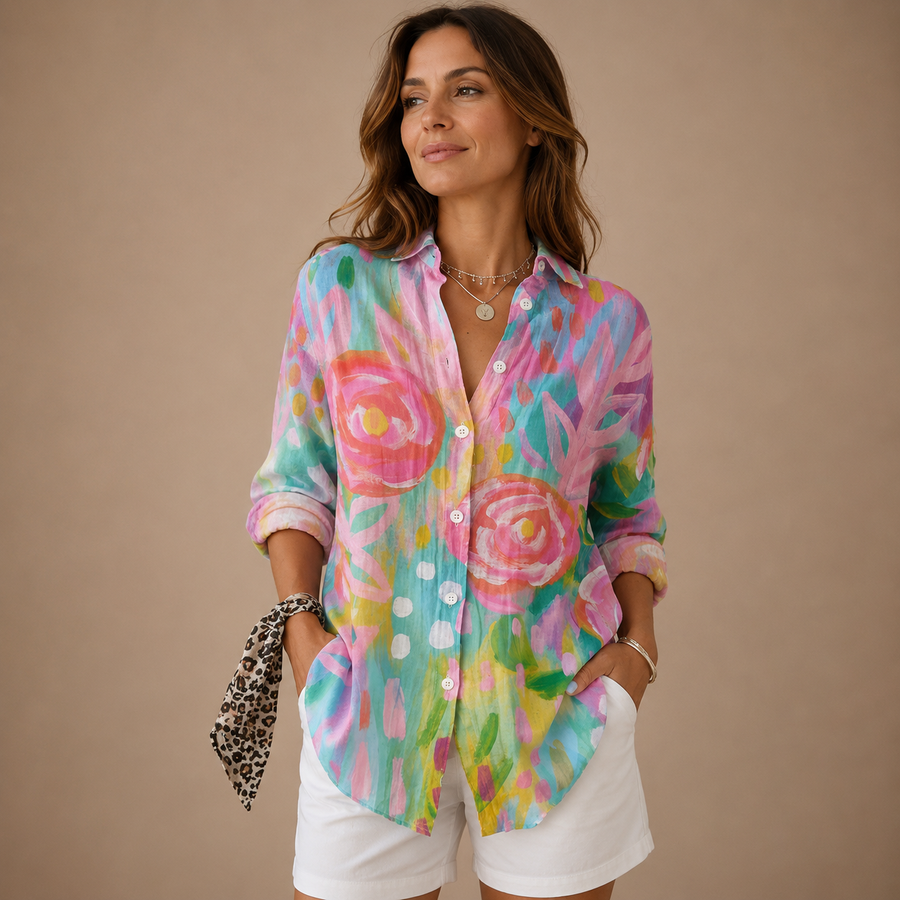 Emerson™|Colorful Pattern Blouse