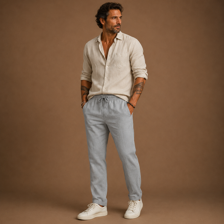 Levi|Linen trousers for men