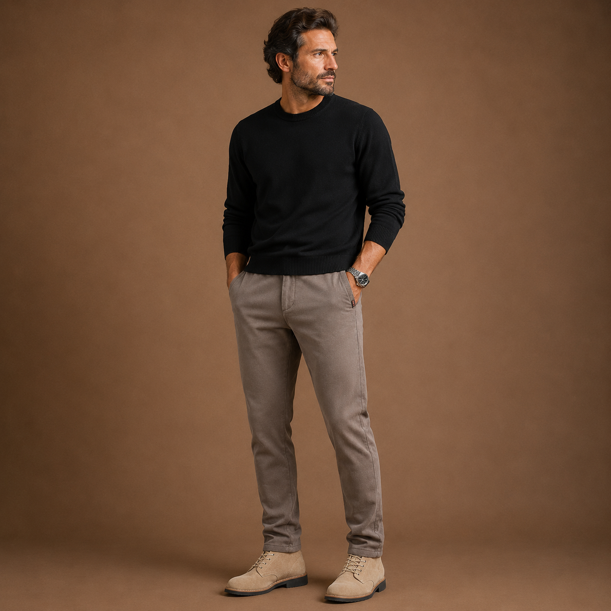 Lucas|Precision stretch slim pants
