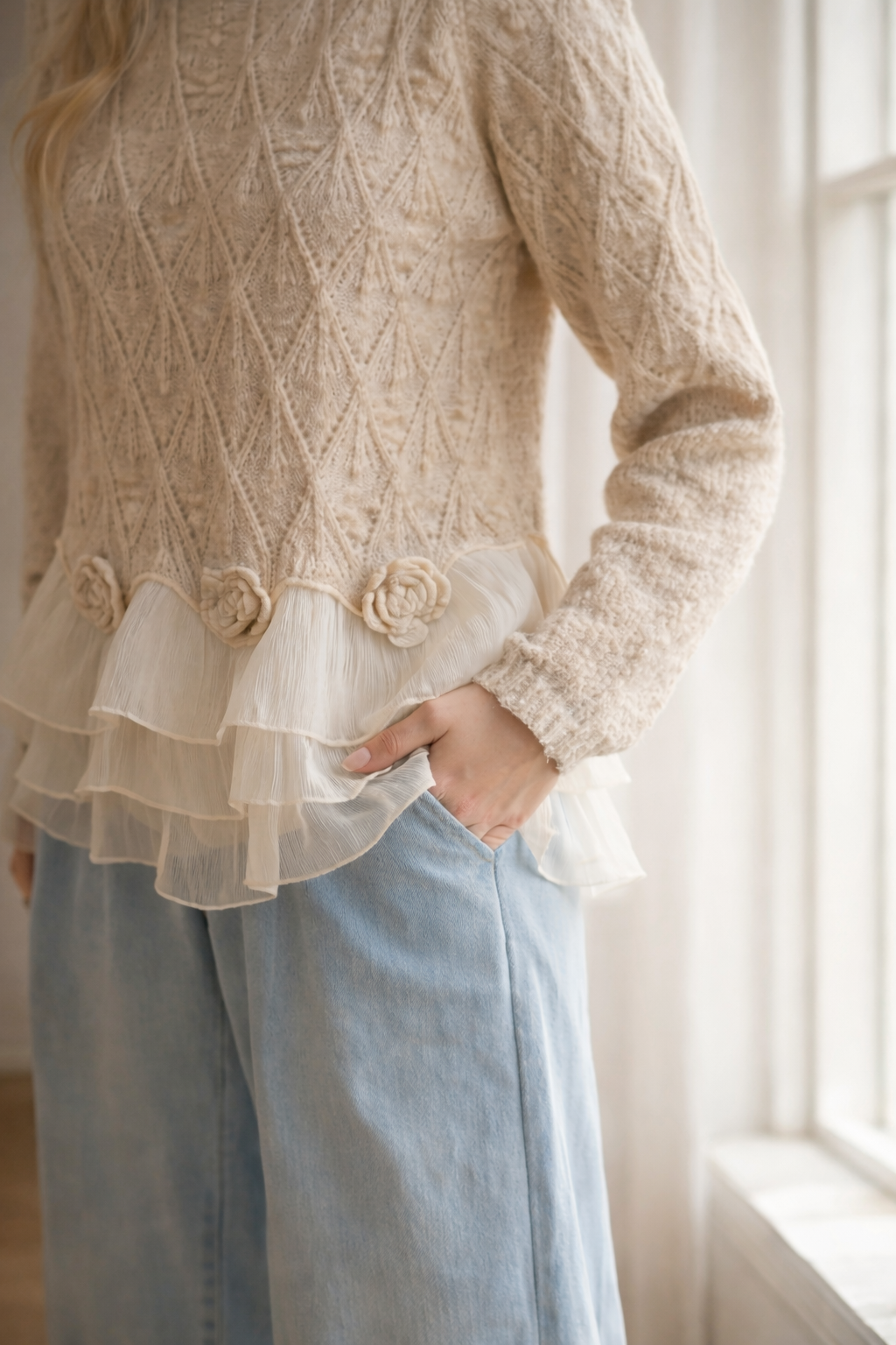 Magdalena | Ruffle Cardigan