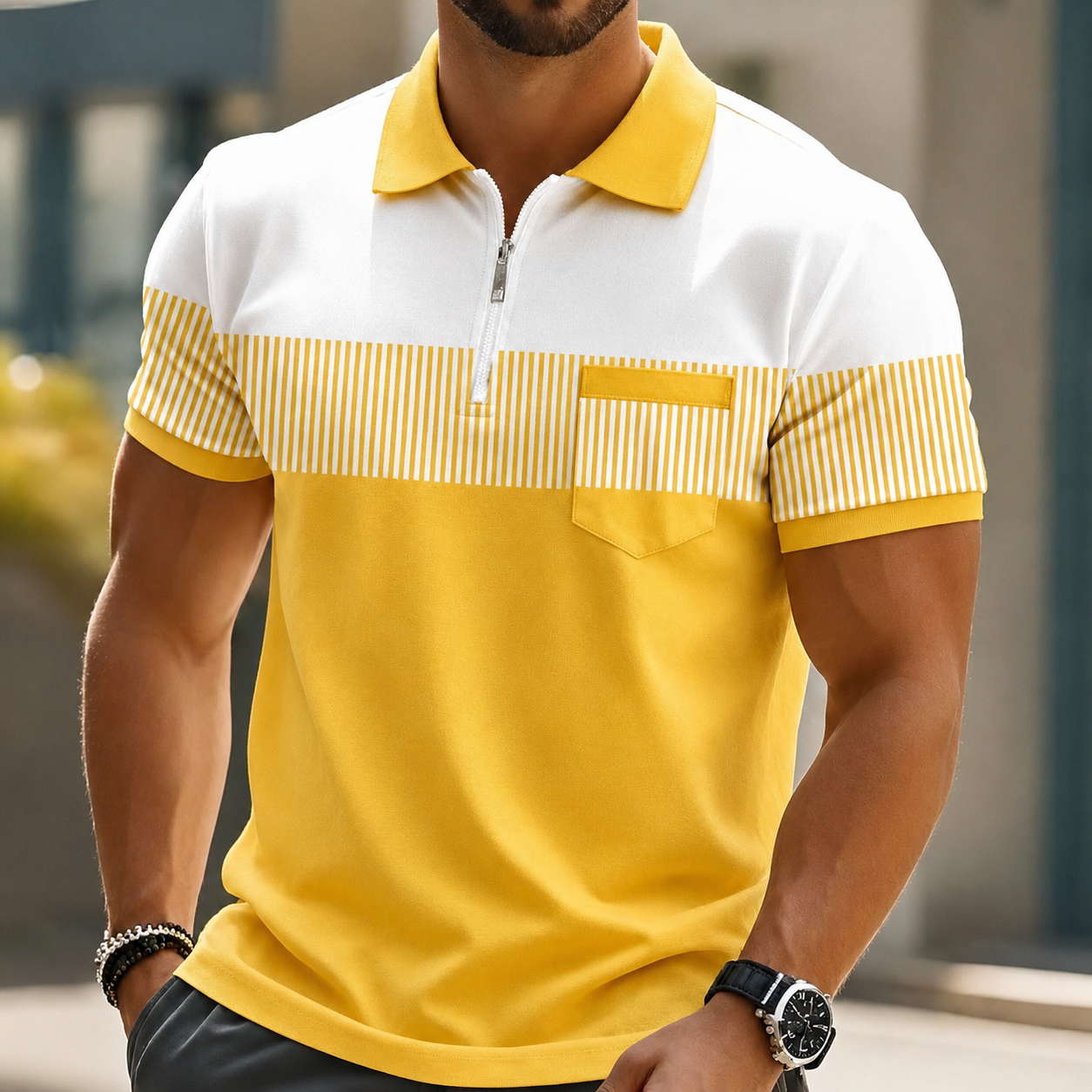 Mason | Elegant Zip Polo