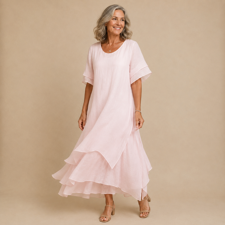 Hattie | Elegant Cotton Long Dress