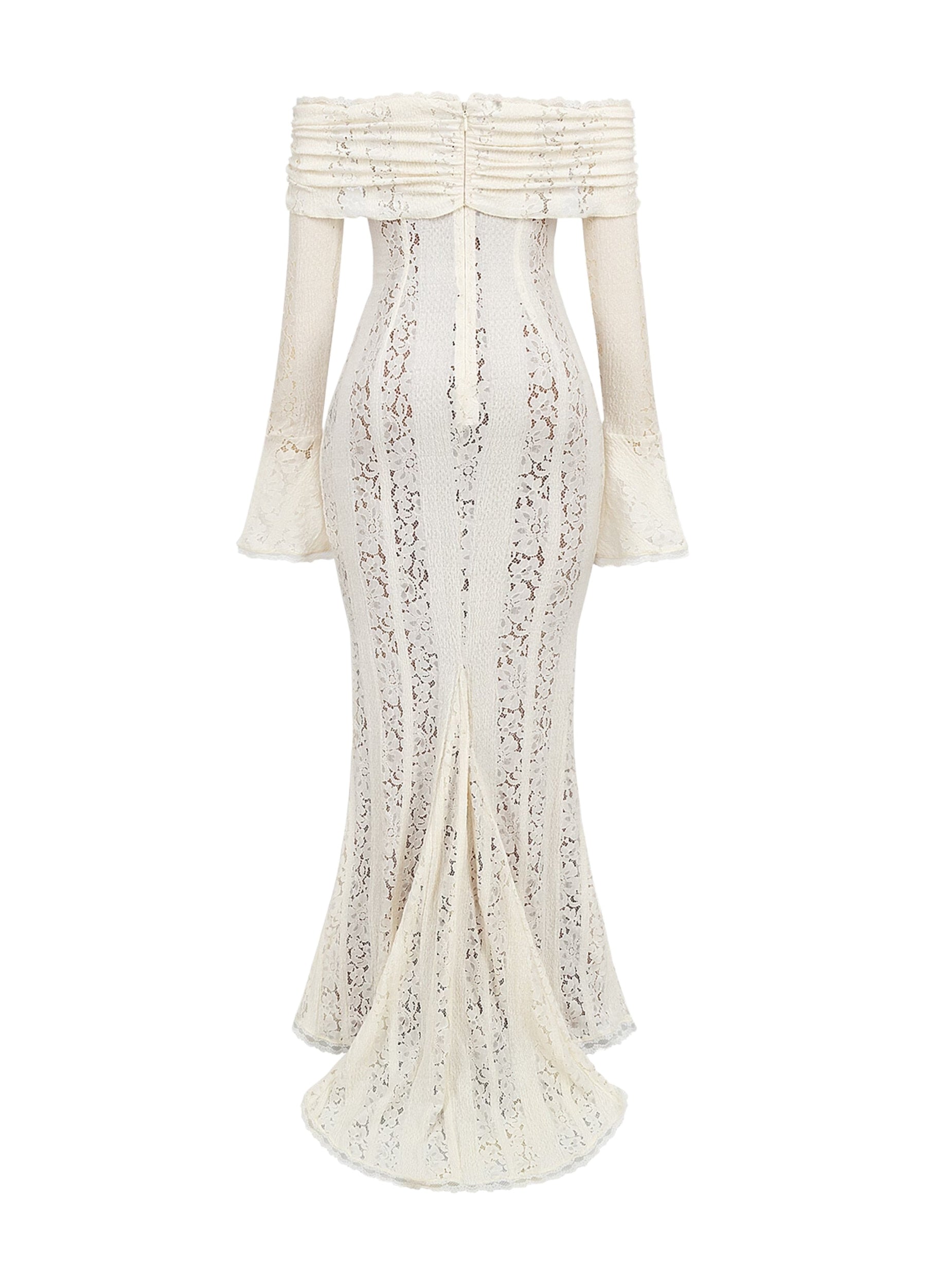 Zorah | Lace Maxi Dress – White