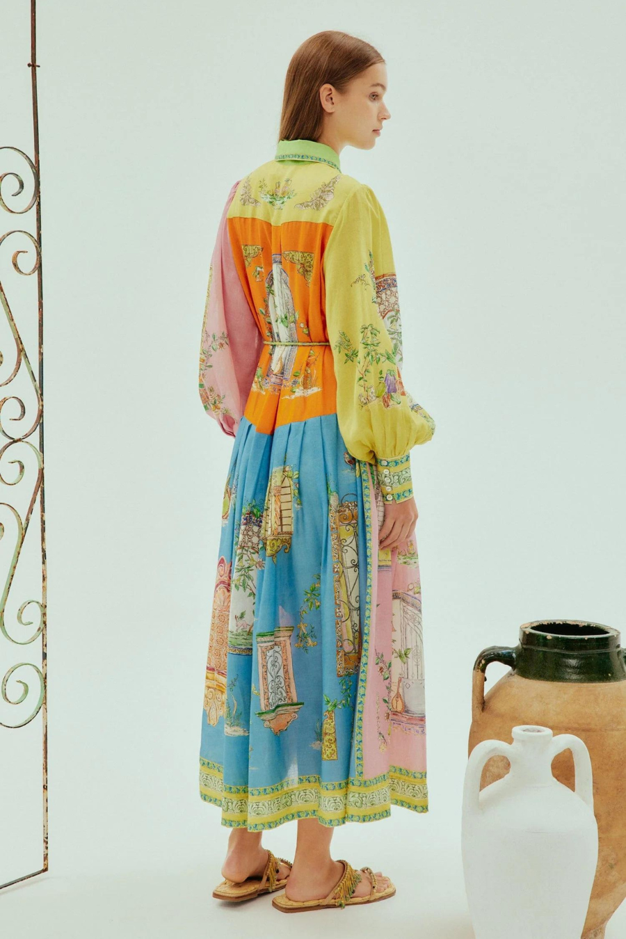 Nicole | Multi-Hued Designer Maxi Dress