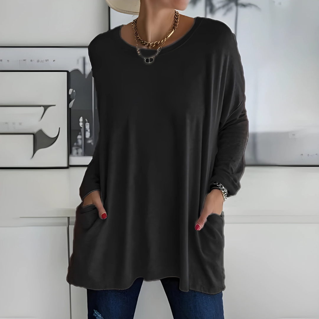 Joyanna | Relaxed Long Sleeve Top