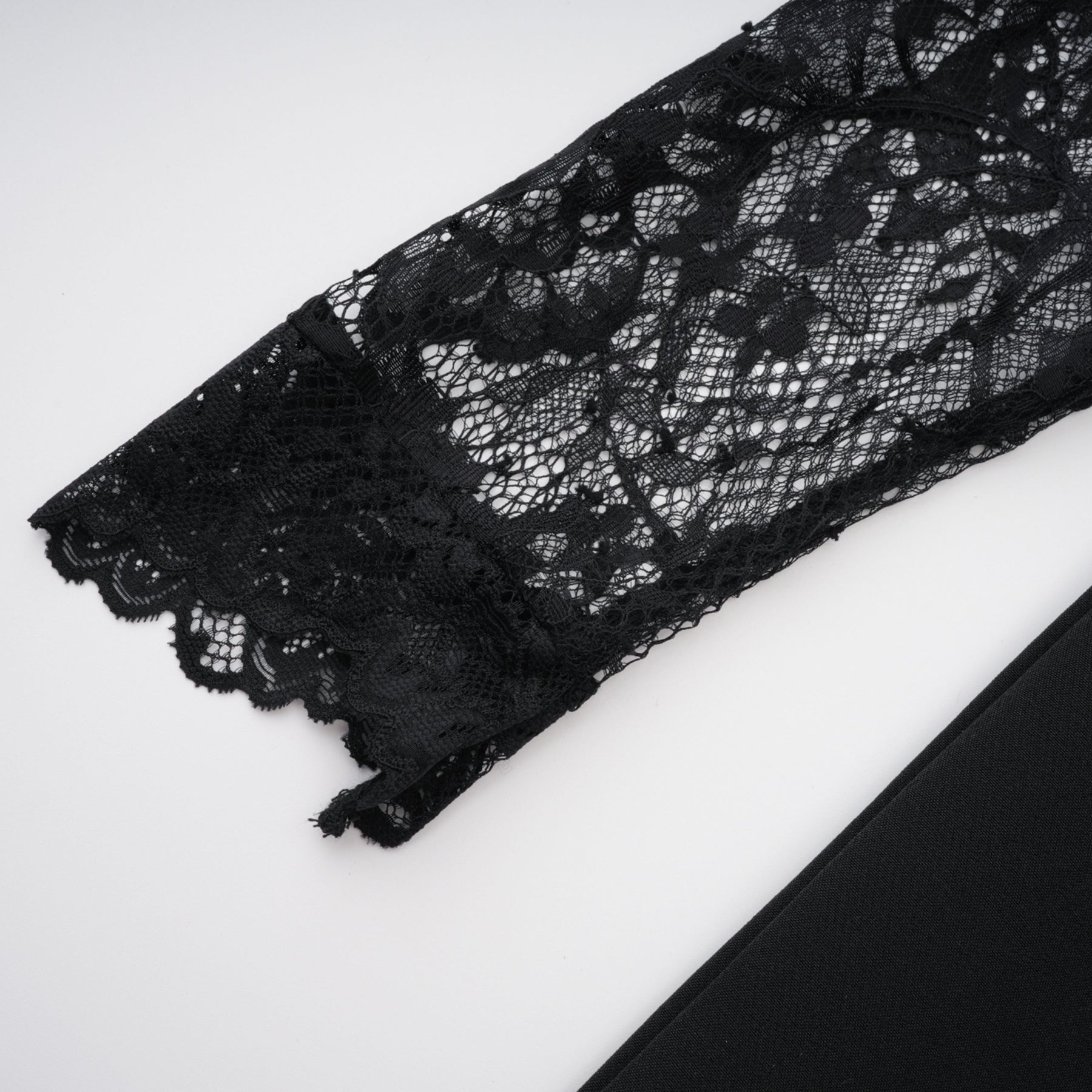 Lorelai | Lace Panel Maxi Dress – Black