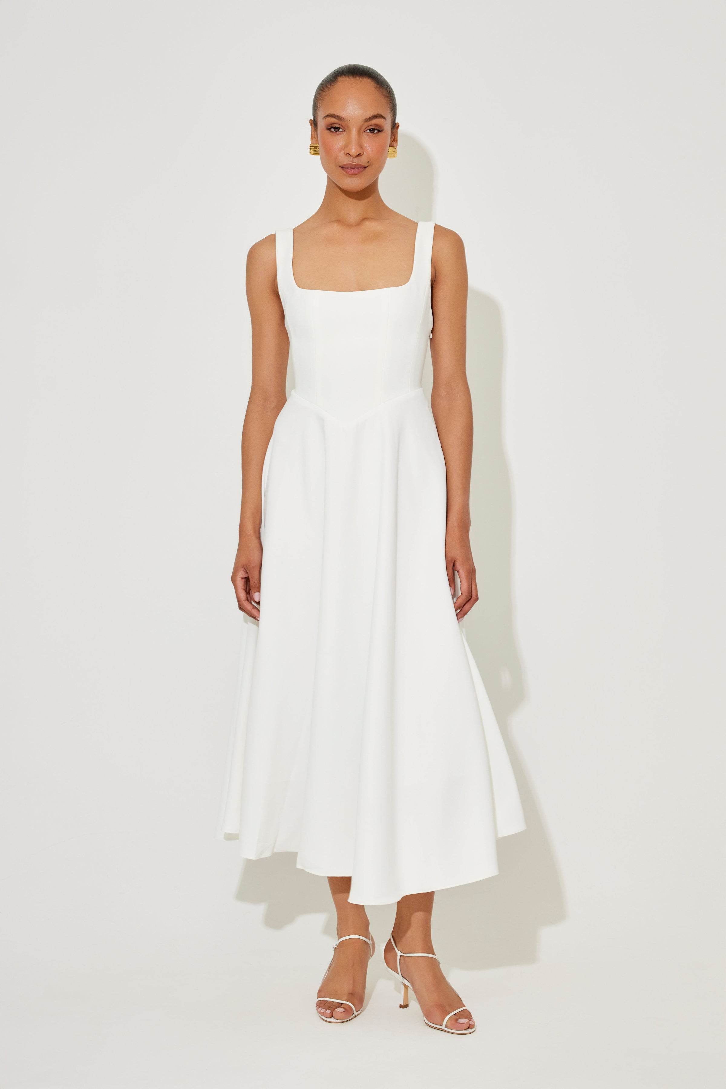 Castille | Elegant Midi Flow Dress
