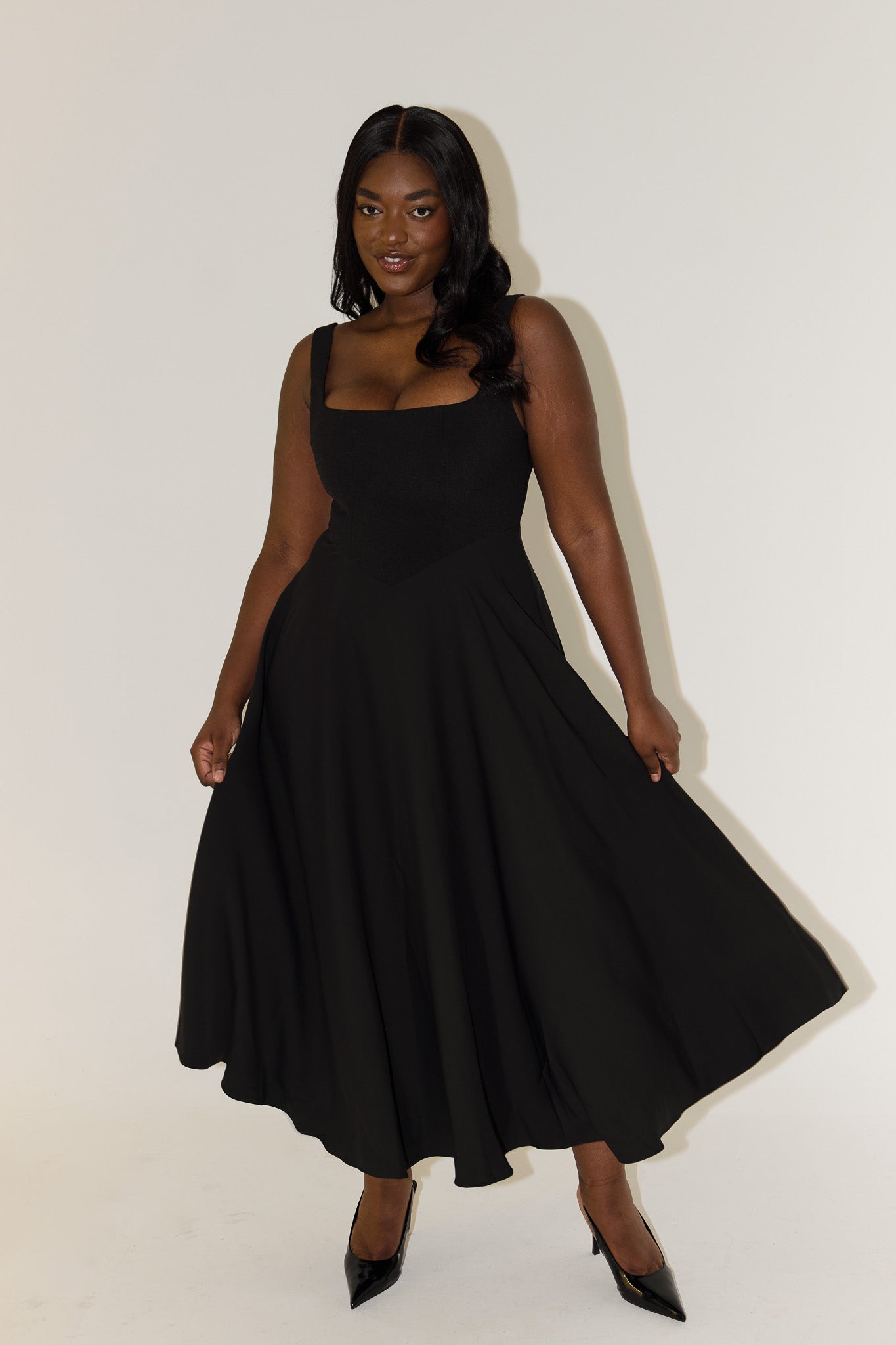 Castille | Elegant Midi Flow Dress
