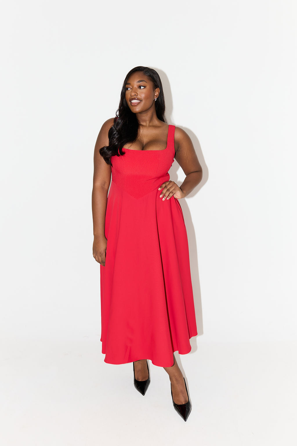 Castille | Elegant Midi Flow Dress