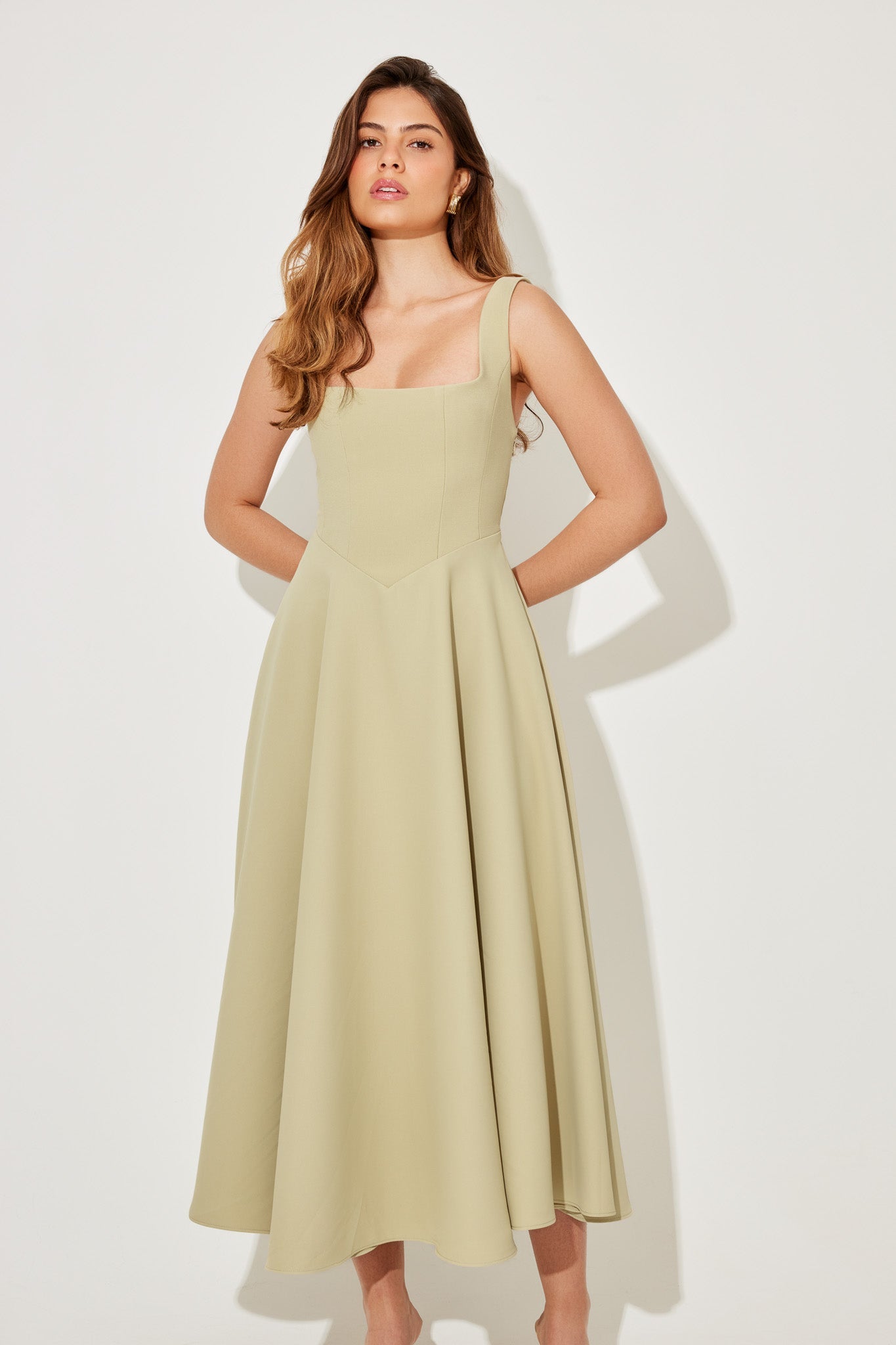 Castille | Elegant Midi Flow Dress