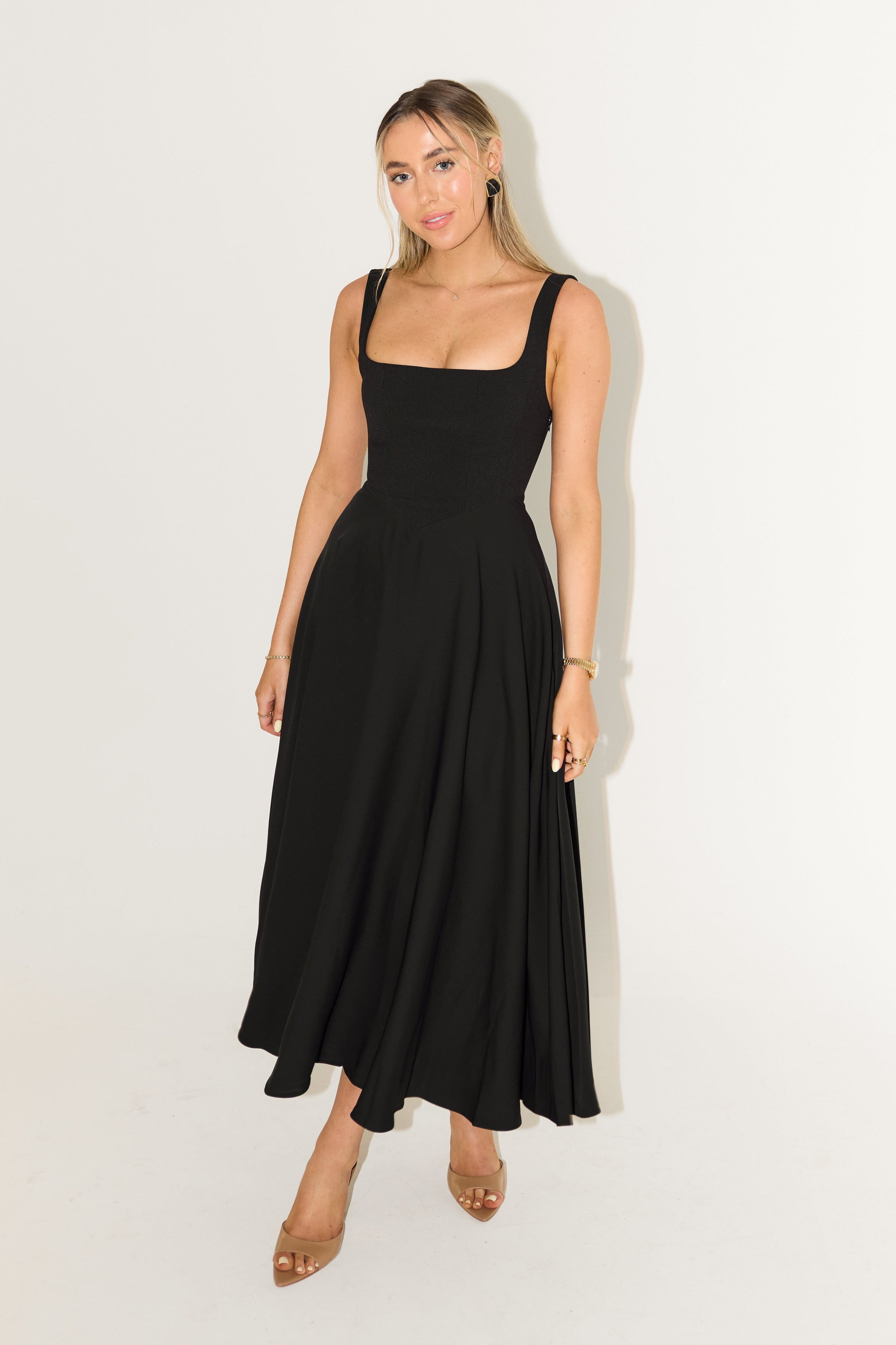 Castille | Elegant Midi Flow Dress