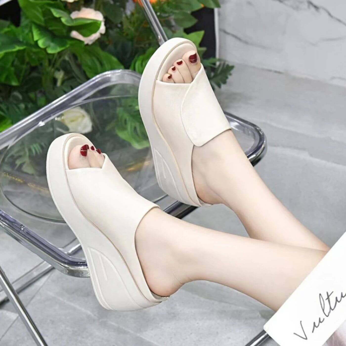 Dorothy | Orthopedic Slip-on Wedge Sandals