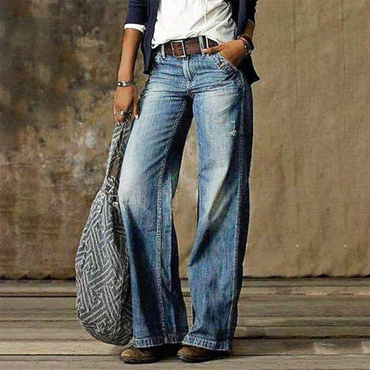 Amalie | Retro Wide Leg Jeans