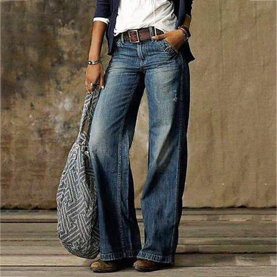 Amalie | Retro Wide Leg Jeans