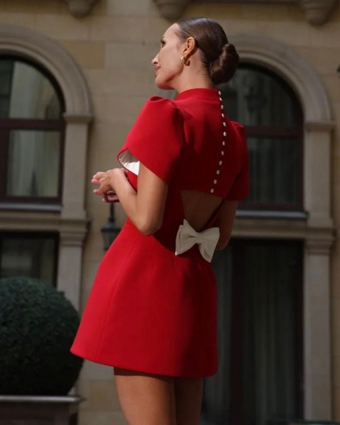 Janelle | / Ribbon Mini Dress