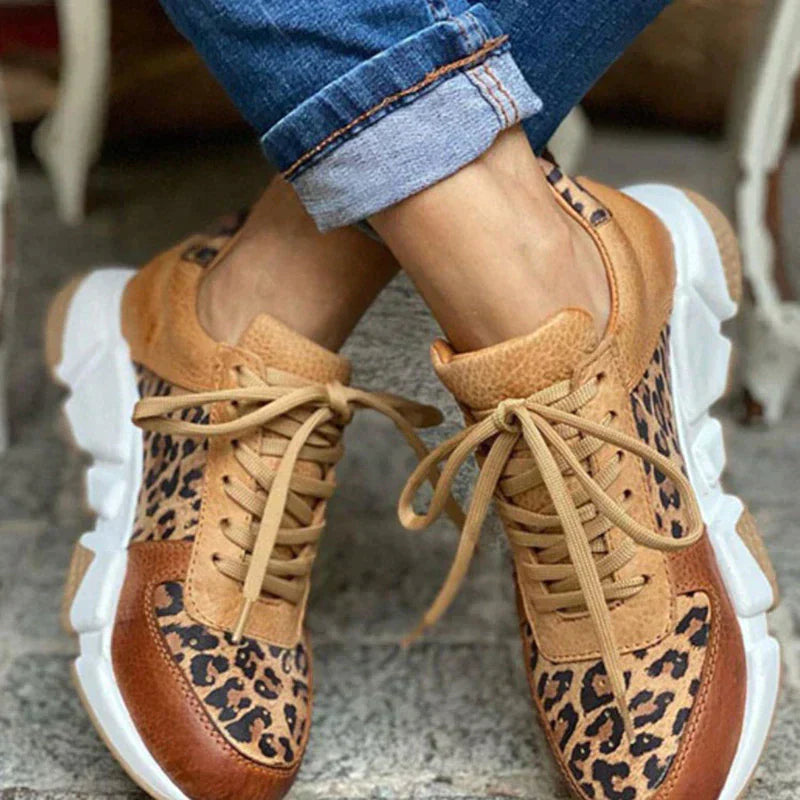 Zeenat | Comfortable Leopard Sneakers