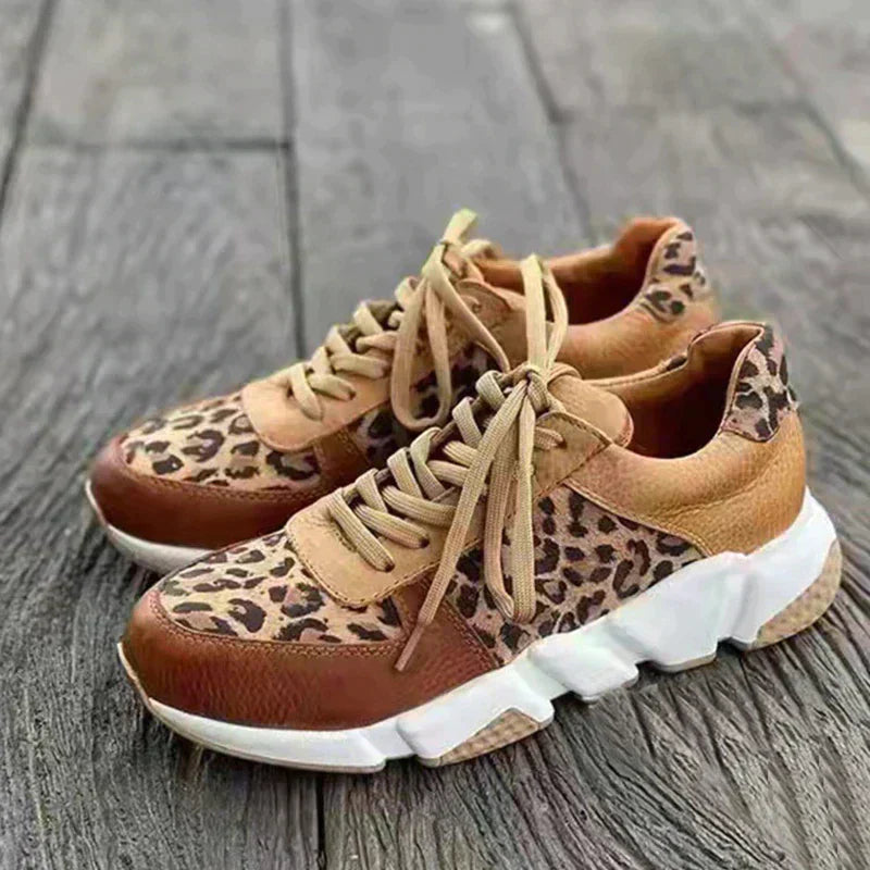 Zeenat | Comfortable Leopard Sneakers