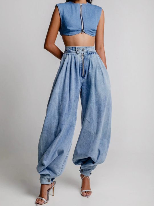 Reagan | High Waist Balloon Jeans