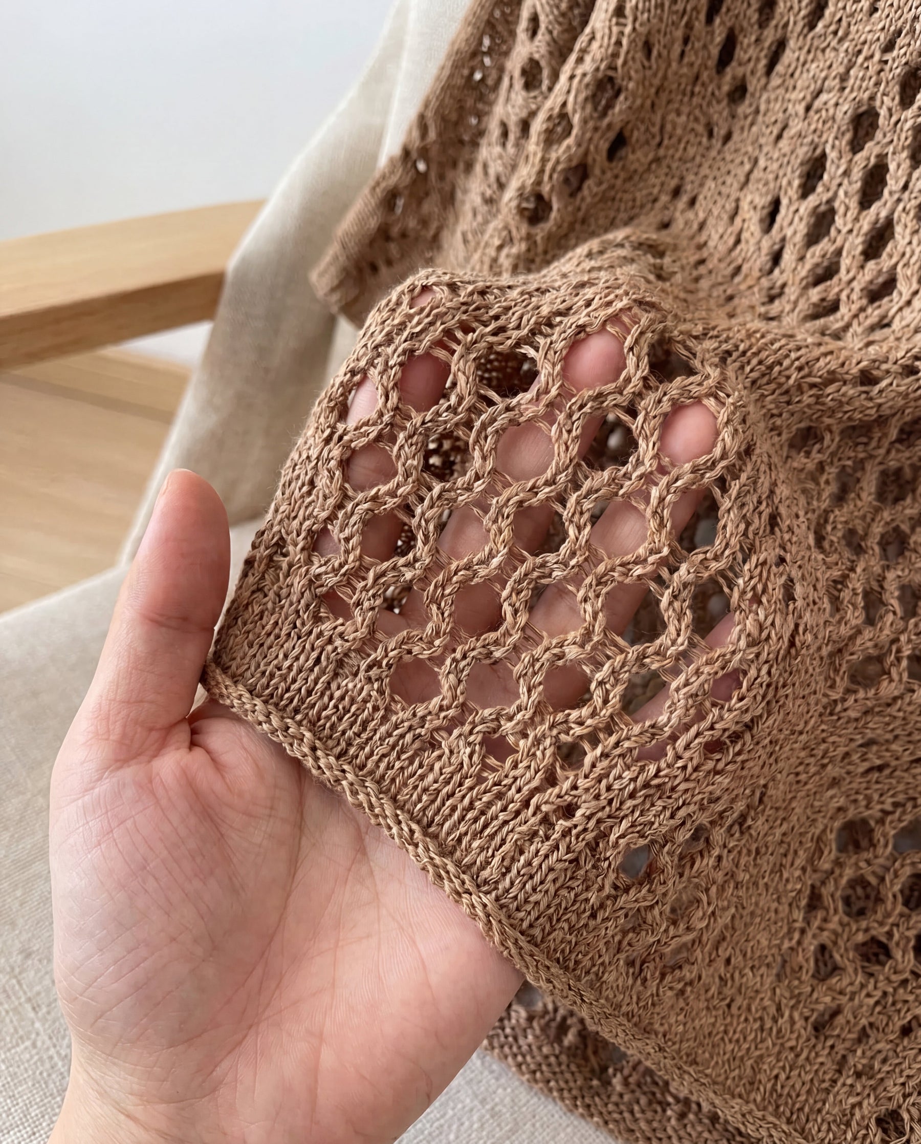 Edith™ | Open-Knit V-Neck Jumper