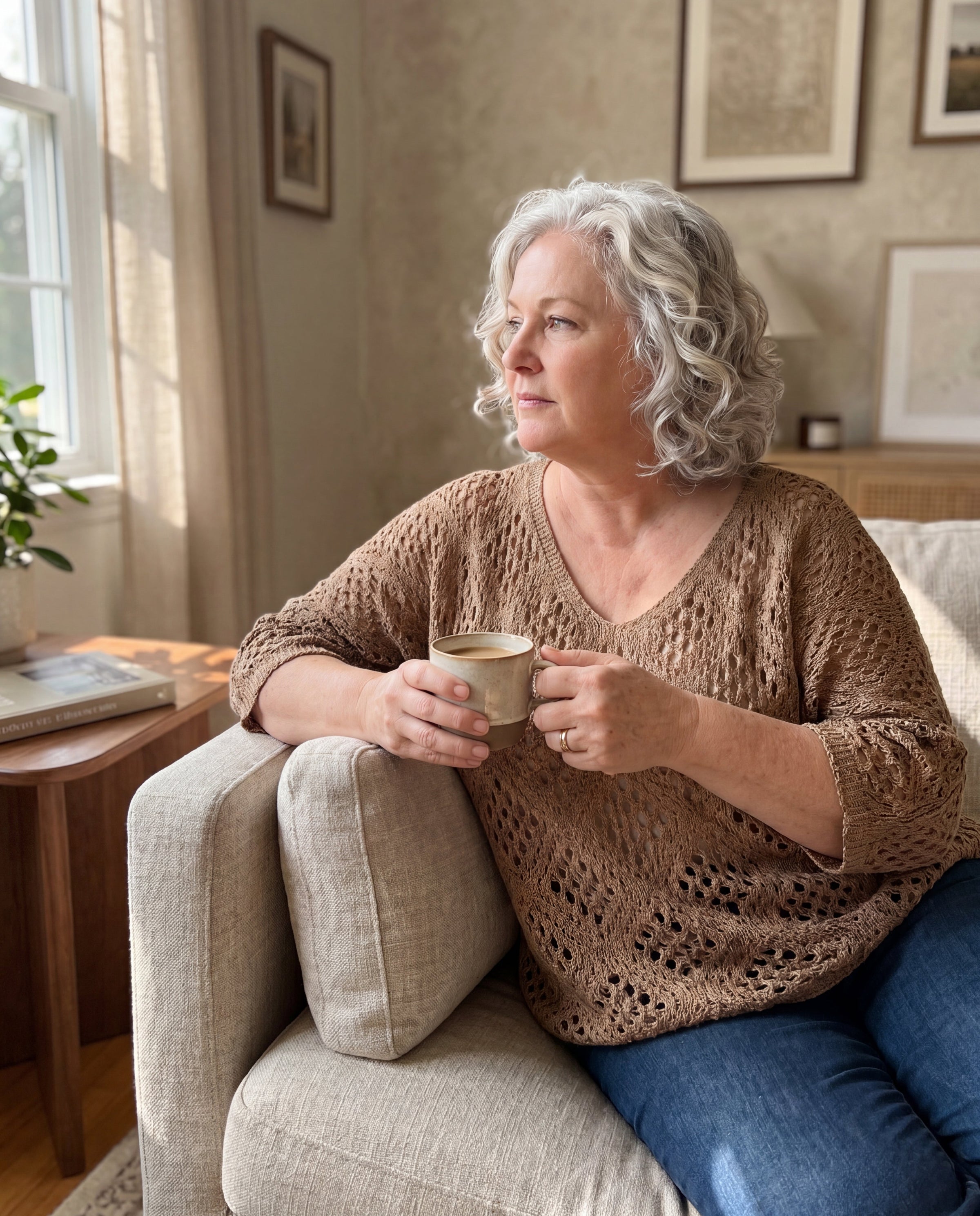 Edith™ | Open-Knit V-Neck Jumper