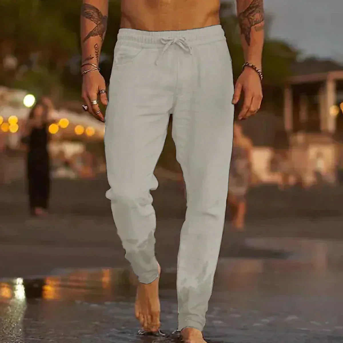 Levi|Linen trousers for men