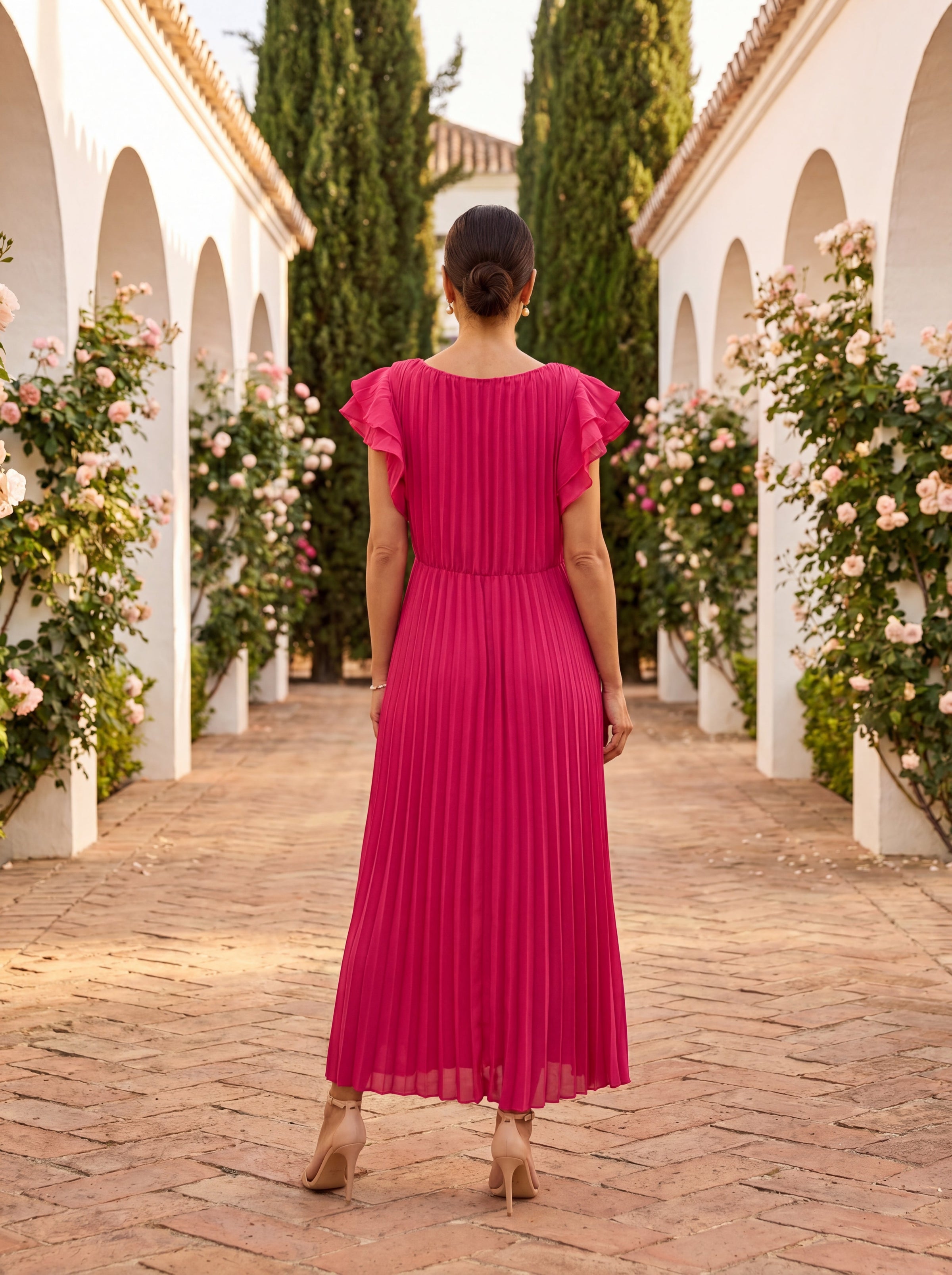 Nellie | Elegant Flowy Midi Dress