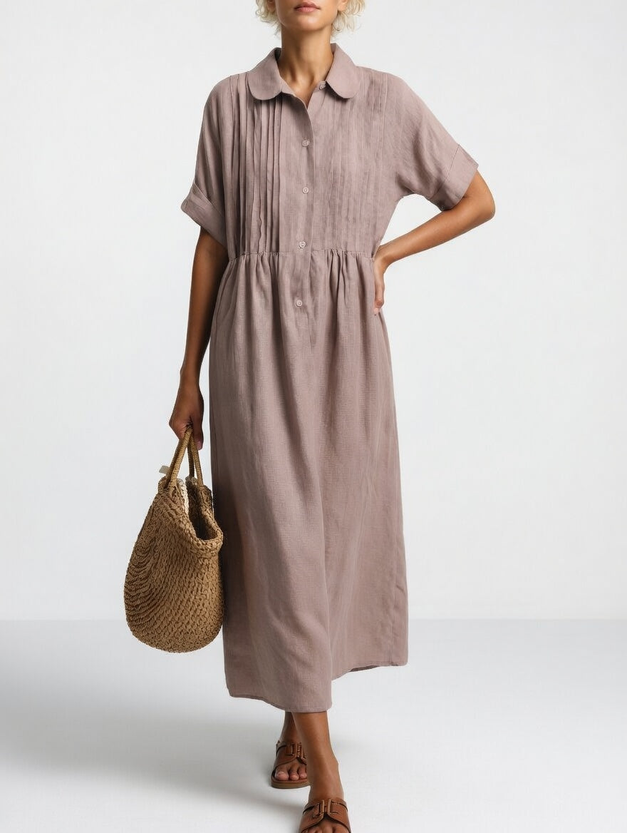 Lysandra™ | Flowy Summer Shirt Dress