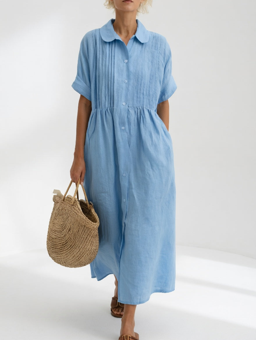 Lysandra™ | Flowy Summer Shirt Dress