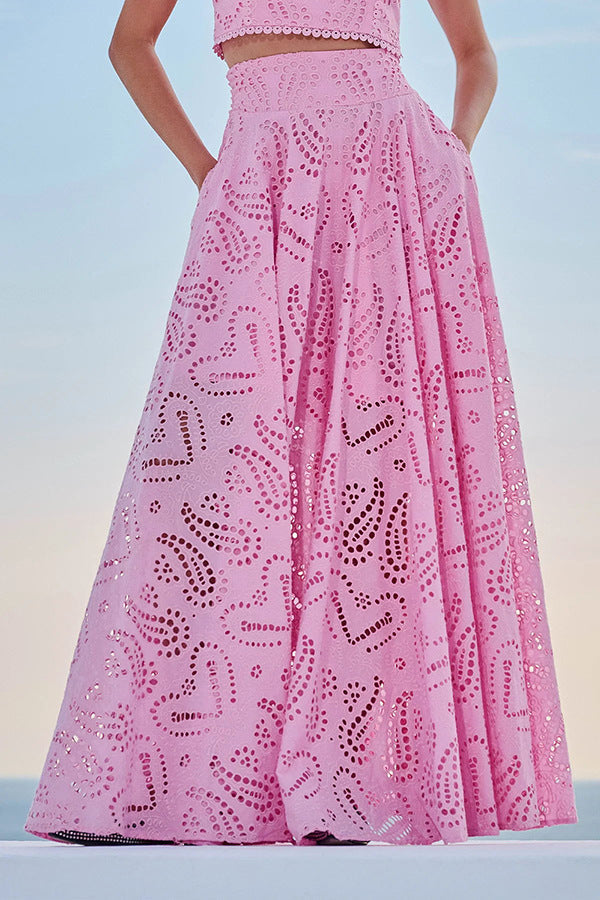 Daffodil | Women’s Flowy Eyelet Set Dress