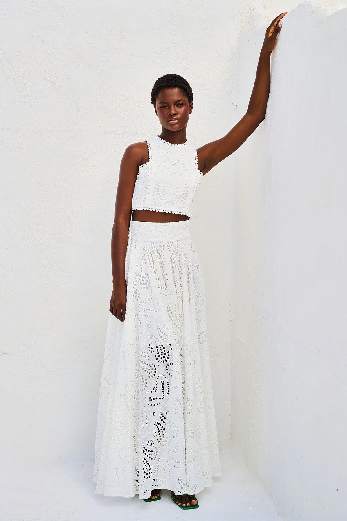 Daffodil | Women’s Flowy Eyelet Set Dress