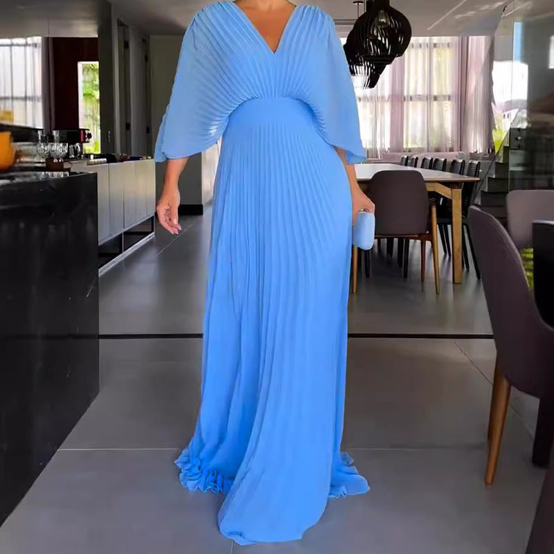 Rhoslyn | Floating Ribbed Maxi Dress