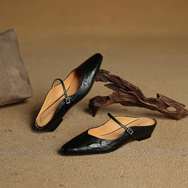 Wilhelmina | Genuine Leather Mules