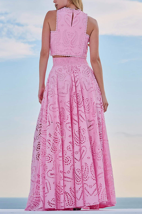 Daffodil | Women’s Flowy Eyelet Set Dress