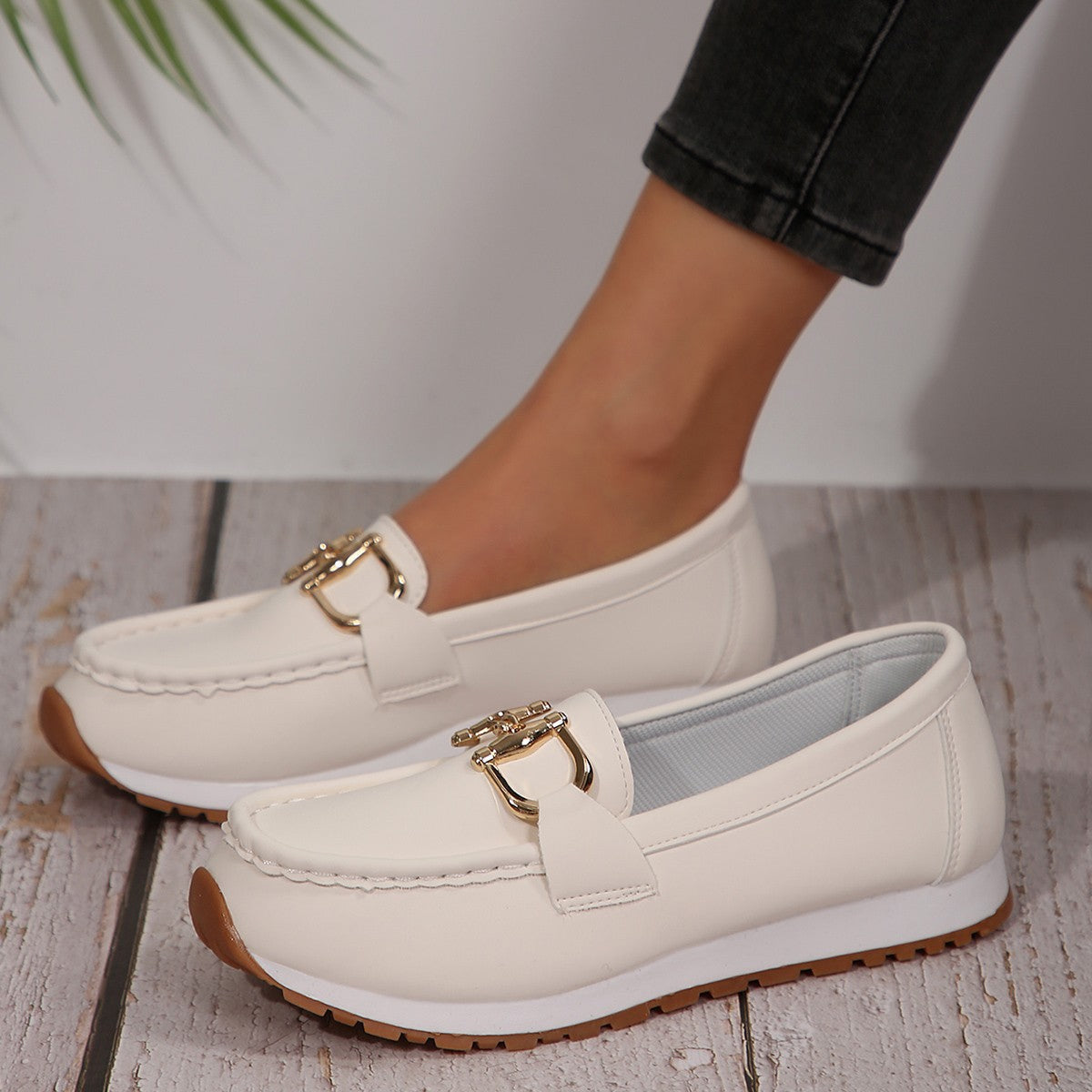 Dana | Flat Buckle Loafers