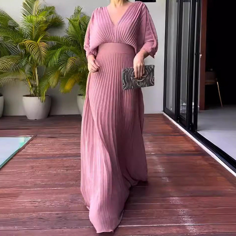 Rhoslyn | Floating Ribbed Maxi Dress
