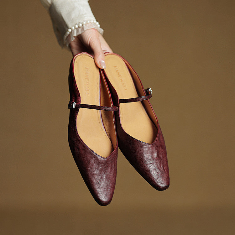 Wilhelmina | Genuine Leather Mules