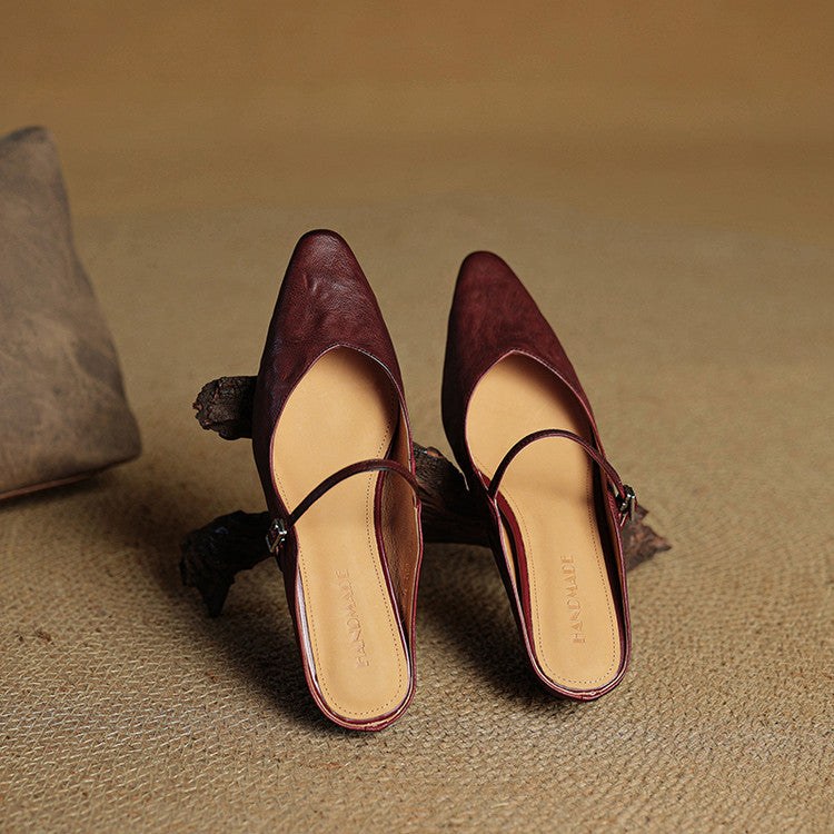 Wilhelmina | Genuine Leather Mules