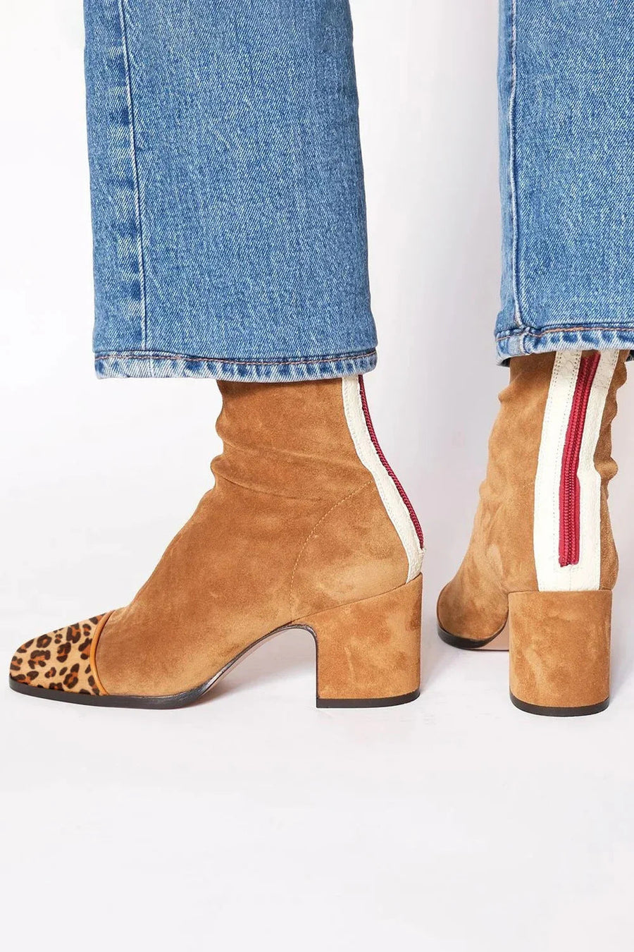 Meridian | Heel Ankle Boot with Print
