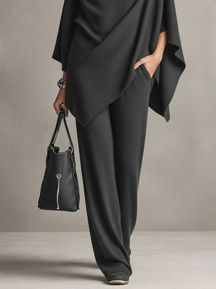Mallory | Elegant Drape Two-Piece Set