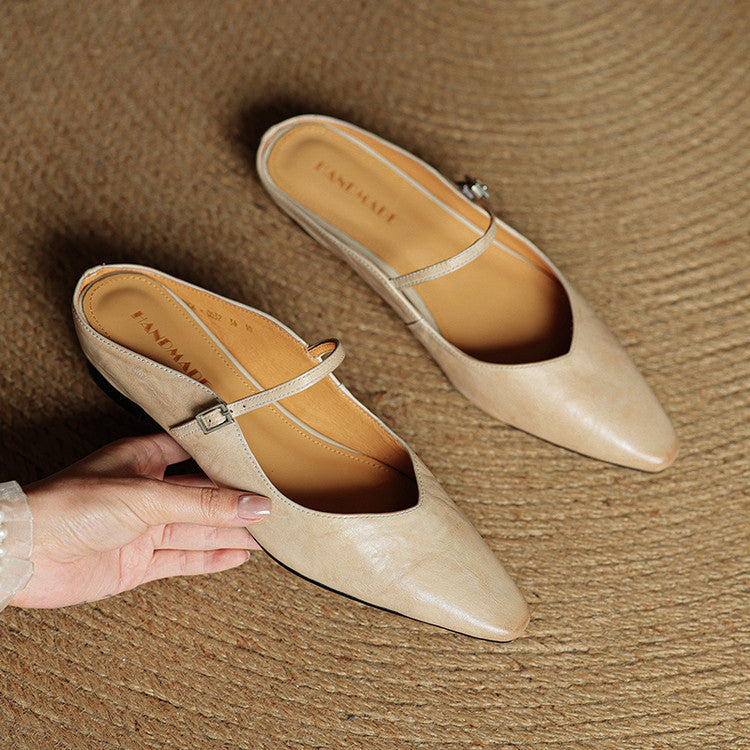 Wilhelmina | Genuine Leather Mules