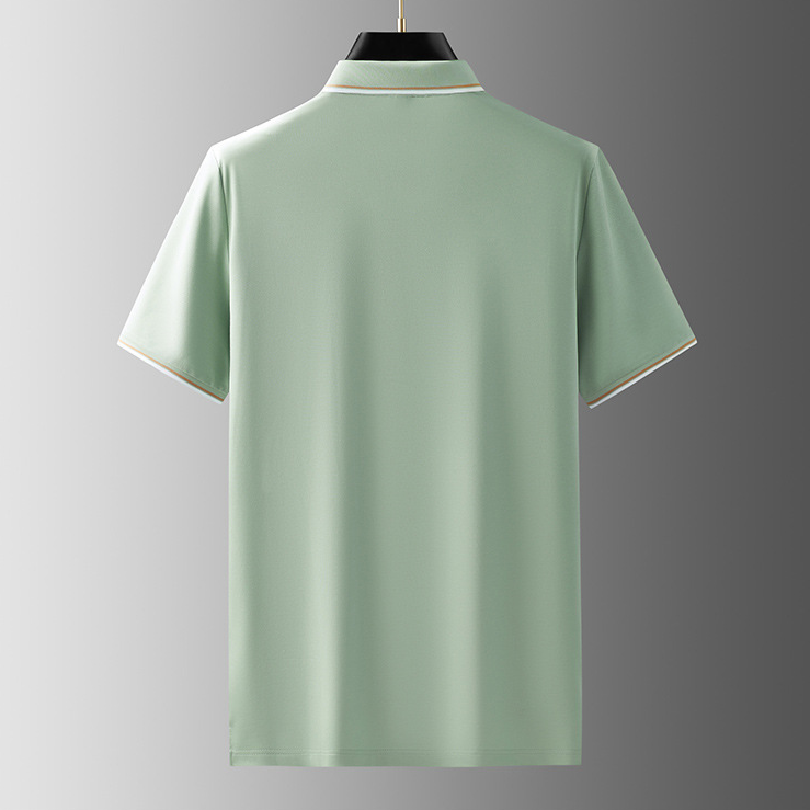 Leo|Silk buttonless porto polo