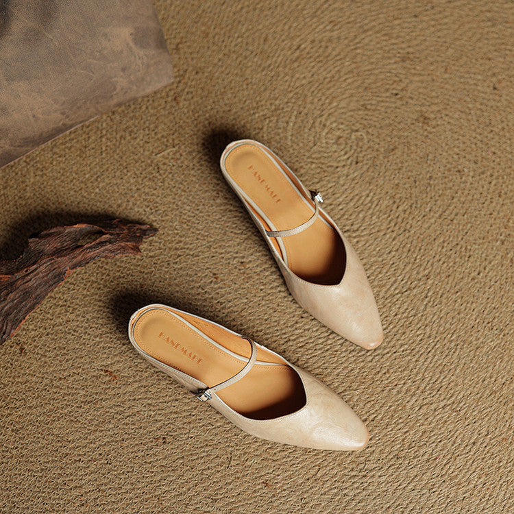 Wilhelmina | Genuine Leather Mules