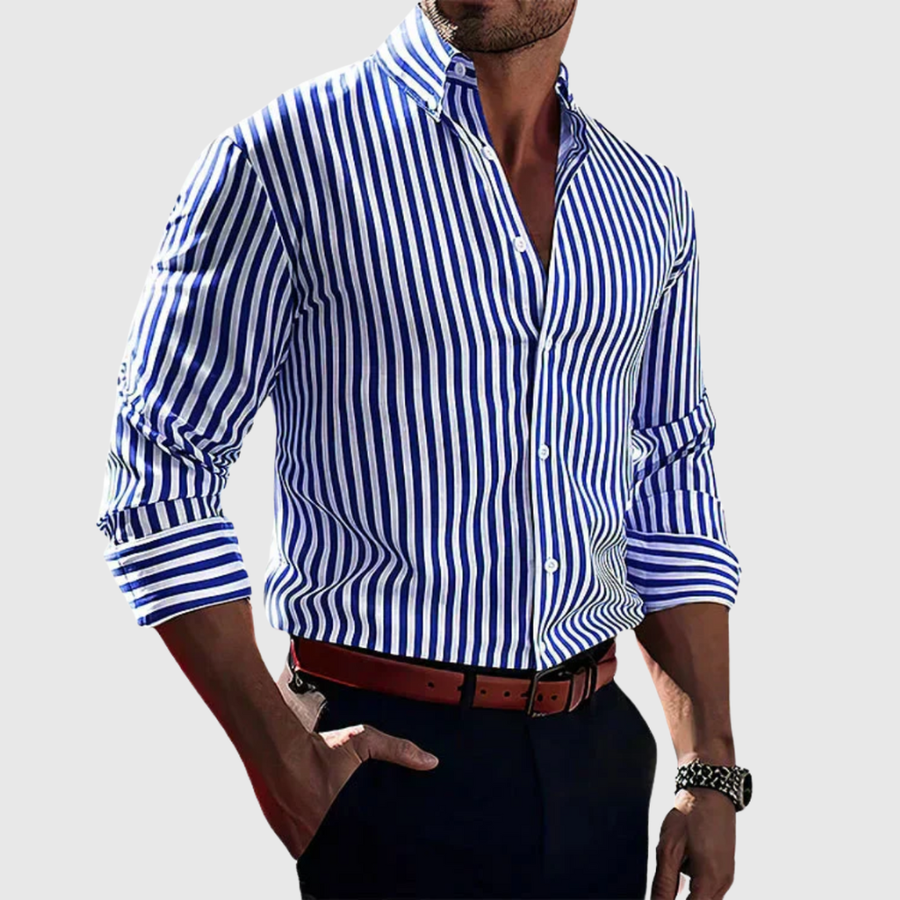 Logan|Elegant Striped Shirt