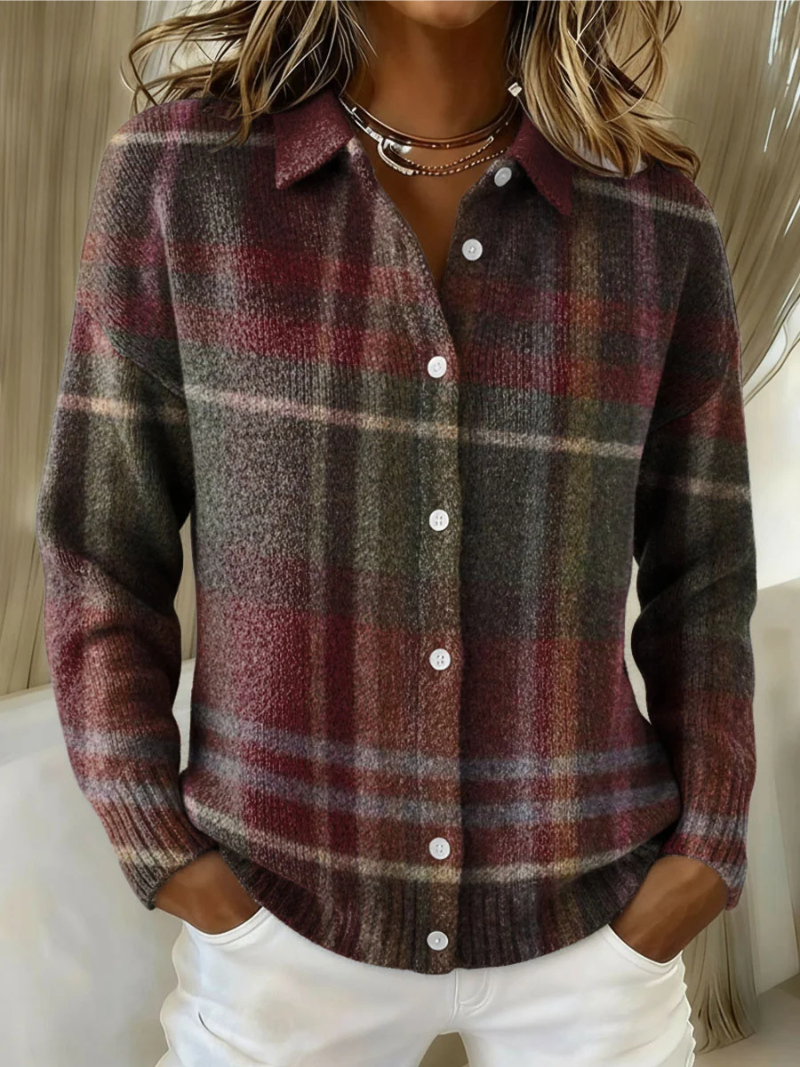 Josie | Checked Hoodie Blouse