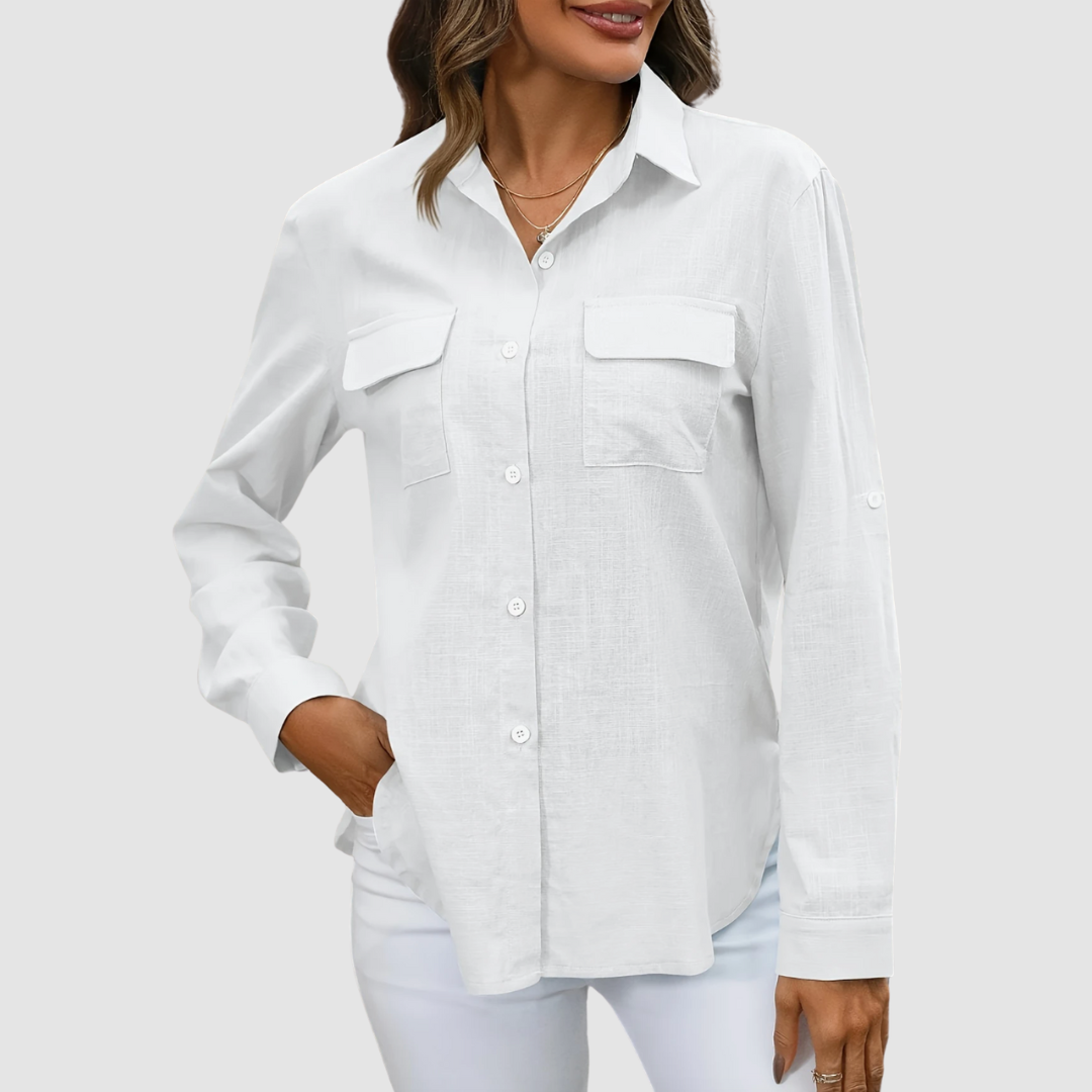 Celest™ Elegant pocket blouse