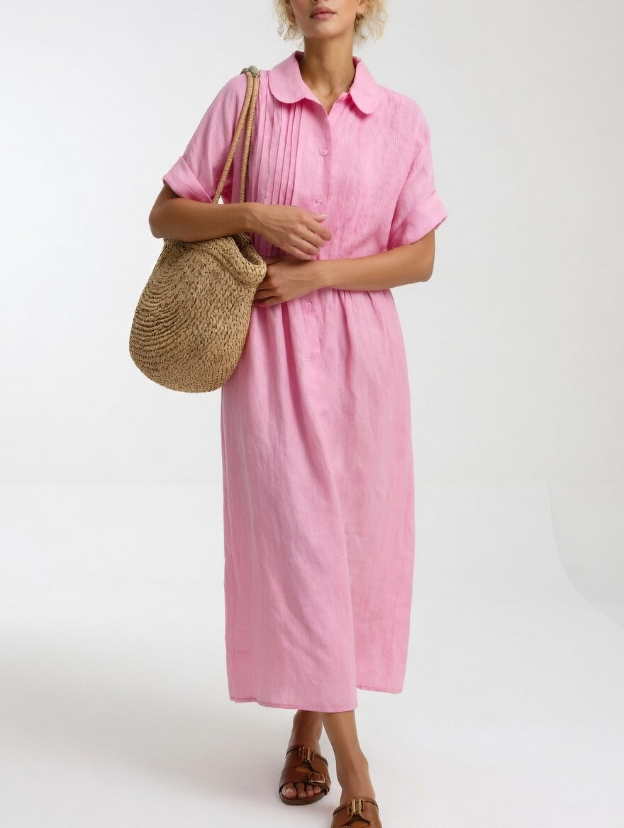 Lysandra™ | Flowy Summer Shirt Dress