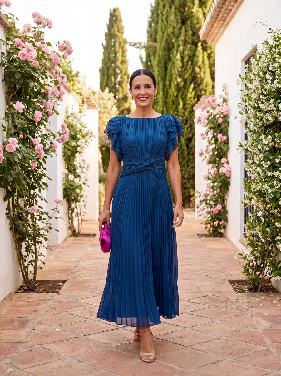 Nellie | Elegant Flowy Midi Dress