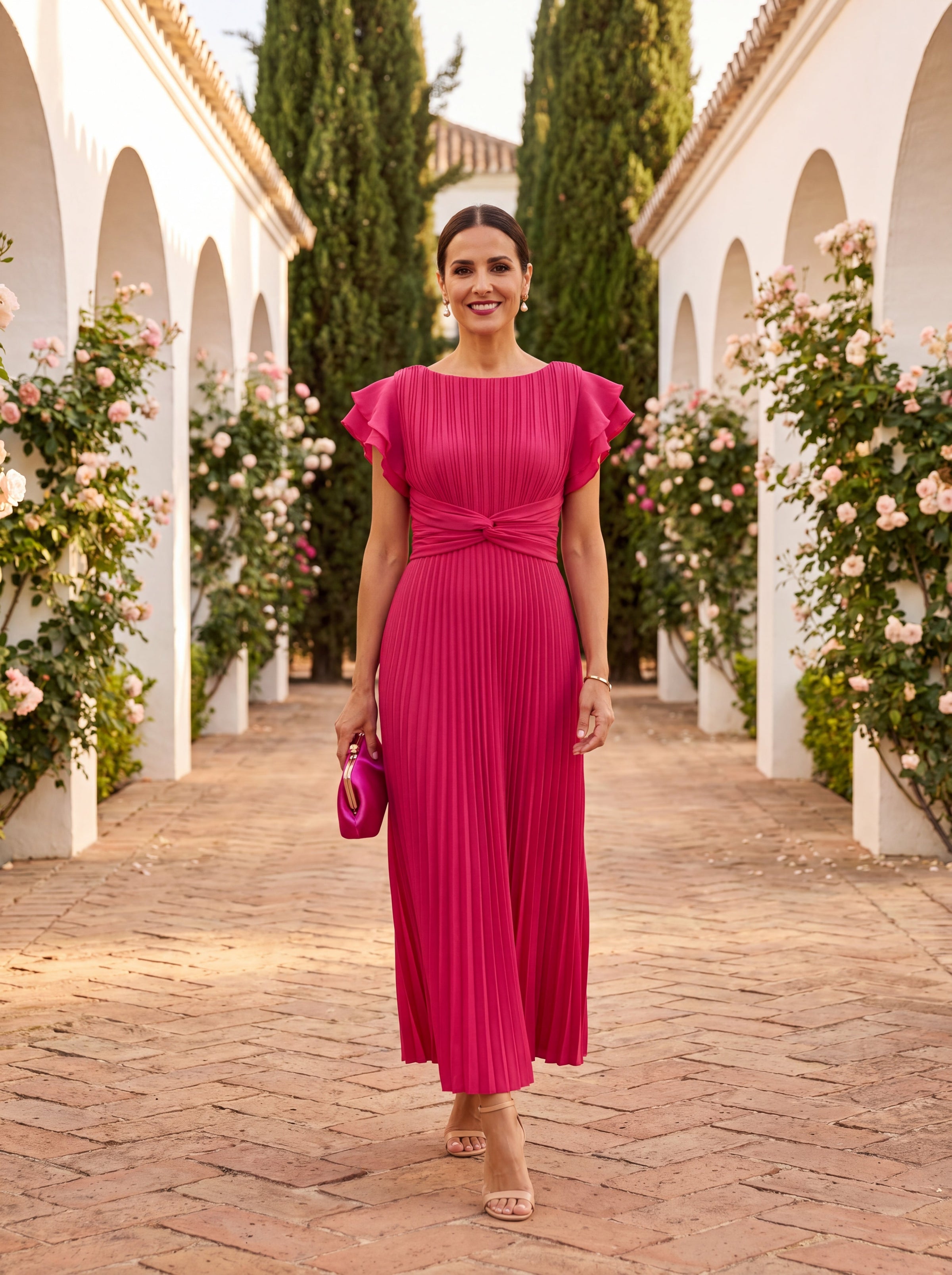 Nellie | Elegant Flowy Midi Dress